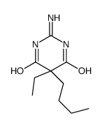 2-Amino-5-butyl-5-ethyl-4,6(1H,5H)-pyrimidinedione Structure