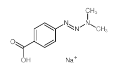4-dimethylaminodiazenylbenzoic acid Structure