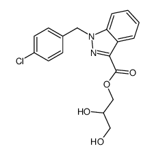 2,3-dihydroxypropyl 1-[(4-chlorophenyl)methyl]indazole-3-carboxylate Structure