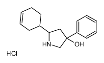 5-cyclohex-3-en-1-yl-3-phenylpyrrolidin-3-ol,hydrochloride Structure