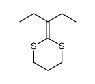 2-pentan-3-ylidene-1,3-dithiane Structure