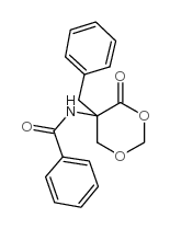 DL-5-Benzoylamino-5-benzyl-4-oxo-1,3-dioxane Structure