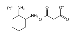 platinum(II) 1,2-diaminocyclohexane malonate structure