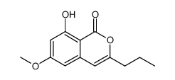 8-hydroxy-6-methoxy-3-propylisocoumarin Structure