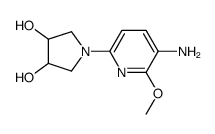 3,4-Pyrrolidinediol, 1-(5-amino-6-methoxy-2-pyridinyl)- (9CI) structure