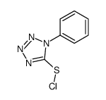 (1-phenyltetrazol-5-yl) thiohypochlorite Structure