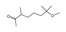 7-methoxy-3,7-dimethyl-octan-2-one Structure