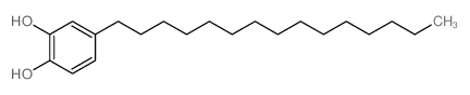 1,2-Benzenediol,4-pentadecyl-结构式