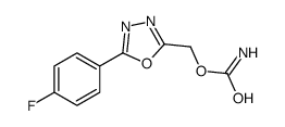 [5-(4-fluorophenyl)-1,3,4-oxadiazol-2-yl]methyl carbamate Structure