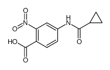 4-(cyclopropanecarboxamido)-2-nitrobenzoic acid结构式