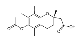 S-(6-acetoxy-2,5,7,8-tetramethylchroman-2-yl)acetic acid结构式