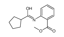 Benzoic acid, 2-[(cyclopentylcarbonyl)amino]-, methyl ester (9CI) Structure