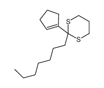 2-(cyclopenten-1-yl)-2-heptyl-1,3-dithiane Structure