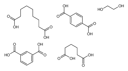 Adipic acid, azelaic acid, ethylene glycol, isophthalic acid, terephthalic acid polymer Structure
