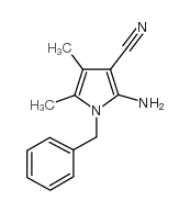 2-Amino-1-benzyl-4,5-dimethyl-1H-pyrrole-3-carbonitrile Structure