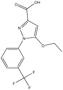 5-ethoxy-1-(3-trifluoromethyl-phenyl)-1H-pyrazole-3-carboxylic acid Structure