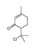 6-(2-chloropropan-2-yl)-3-methylcyclohex-2-en-1-one Structure