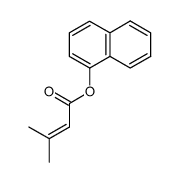 1-naphthyl 3-methyl-2-butenoate结构式