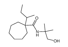 1-sec-butyl-N-(2'-hydroxy-1',1'-dimethylethyl)cycloheptanecarboxamide structure