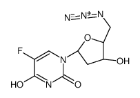 1-[(2R,4S,5R)-5-(azidomethyl)-4-hydroxyoxolan-2-yl]-5-fluoropyrimidine-2,4-dione结构式