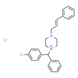 4-cinnamyl-1-[(4-chlorophenyl)benzyl]piperazinium chloride结构式