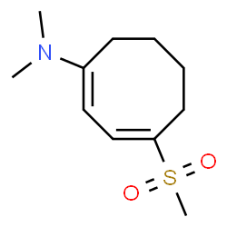 N,N-Dimethyl-4-(methylsulfonyl)-1,3-cyclooctadien-1-amine结构式