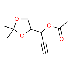 α-Ethynyl-2,2-dimethyl-1,3-dioxolane-4-methanol acetate Structure