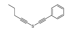 phenylethynyl pent-1-ynyl sulfide Structure