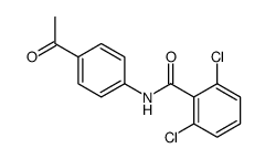 N-(4-acetylphenyl)-2,6-dichlorobenzamide结构式