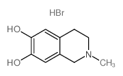 2-甲基-1,2,3,4-四氢异喹啉-6,7-二醇氢溴酸盐图片