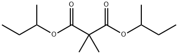 2,2-Dimethylpropanedioic acid bis(1-methylpropyl) ester structure