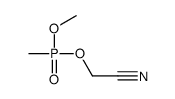 2-[methoxy(methyl)phosphoryl]oxyacetonitrile Structure