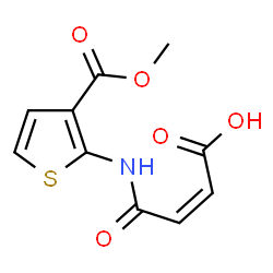 4-{[3-(Methoxycarbonyl)thien-2-yl]amino}-4-oxobut-2-enoic acid Structure