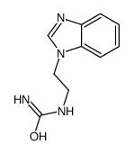 2-(benzimidazol-1-yl)ethylurea结构式