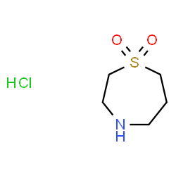 1,4-THIAZEPANE 1,1-DIOXIDE HYDROCHLORIDE Structure