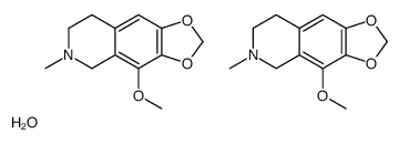 4-methoxy-6-methyl-7,8-dihydro-5H-[1,3]dioxolo[4,5-g]isoquinoline,hydrate Structure