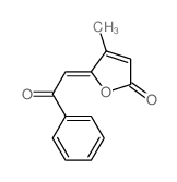 4-methyl-5-phenacylidene-furan-2-one结构式