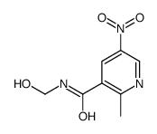 N-(hydroxymethyl)-2-methyl-5-nitropyridine-3-carboxamide结构式