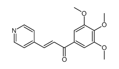 3-pyridin-4-yl-1-(3,4,5-trimethoxyphenyl)prop-2-en-1-one结构式