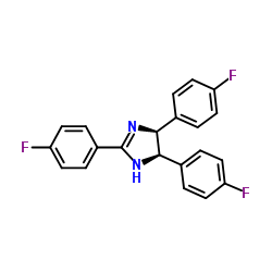 CIS-2,4,5-TRIS(4-FLUOROPHENYL)IMIDAZOLINE结构式