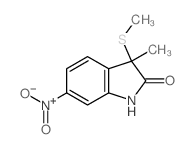 3-methyl-3-methylsulfanyl-6-nitro-1H-indol-2-one Structure