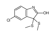 5-chloro-3,3-bis(methylsulfanyl)-1H-indol-2-one Structure