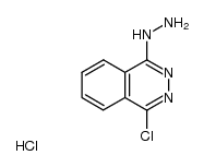 1-chloro-4-hydrazinophthalazine hydrochloride Structure
