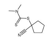 (1-cyanocyclopentyl) N,N-dimethylcarbamodithioate结构式