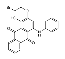 4-anilino-2-(2-bromoethoxy)-1-hydroxyanthracene-9,10-dione Structure