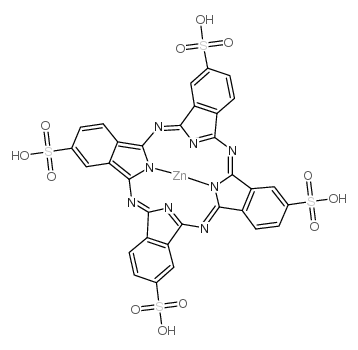 ZN(II) PHTHALOCYANINE TETRASULFONIC ACID Structure