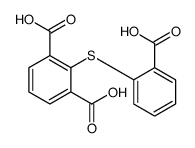 2-(2-carboxyphenyl)sulfanylbenzene-1,3-dicarboxylic acid Structure