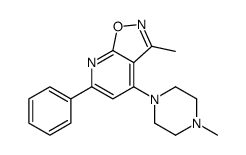 3-methyl-4-(4-methylpiperazin-1-yl)-6-phenyl-[1,2]oxazolo[5,4-b]pyridine Structure