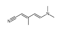 (2E,4E)-5-(dimethylamino)-3-methylpenta-2,4-dienenitrile Structure