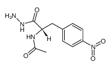 N-Acetyl-L-p-nitro-phenylalanin-hydrazid结构式